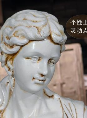 欧式人物雕塑摘水果女神雕像别墅庭院花园玻璃钢摆件装饰户外摆设