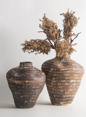 复古新陶瓷大器现代样板间民宿酒店客厅玄关瓶装饰品