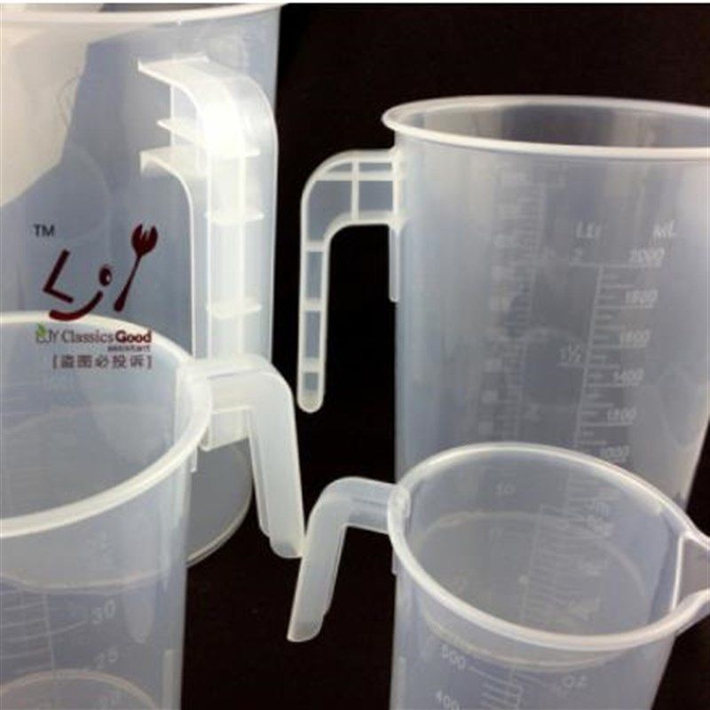 2000ml/500ml塑料有PP量杯有刻度带毫升烧杯实验室透明量筒用品,淘宝优惠券,粉丝福利购,淘宝优惠卷