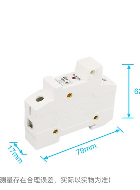 陶瓷熔断器底座RT18-32X保险座10X38带灯导轨安装保险丝管外壳32A