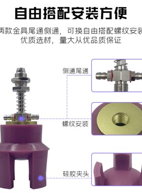 机械手夹具配件 注塑机柔性夹爪 气动软指迷你爪型吸盘二四爪取物