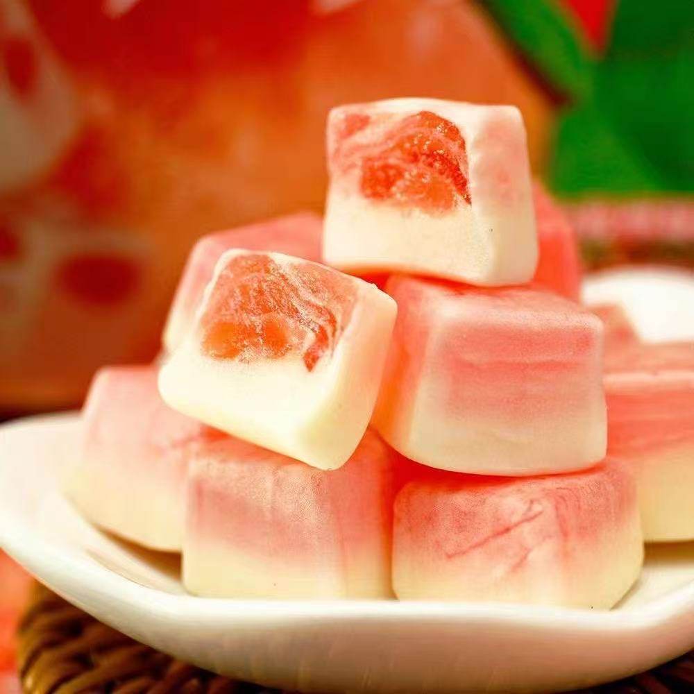 PandaKid熊仔哞妮夹心软糖果汁白桃草莓葡萄味糖果网红喜糖零食