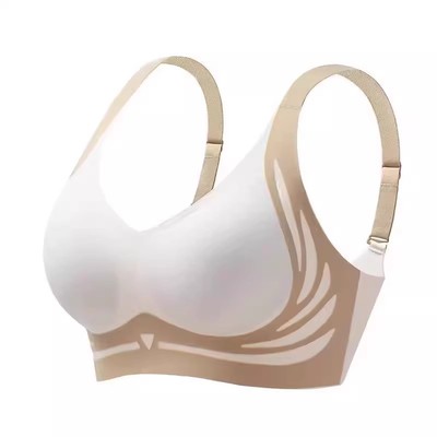 提拉9.0防垂聚拢文胸女小胸收副乳调整型软支撑无痕美背内衣R1