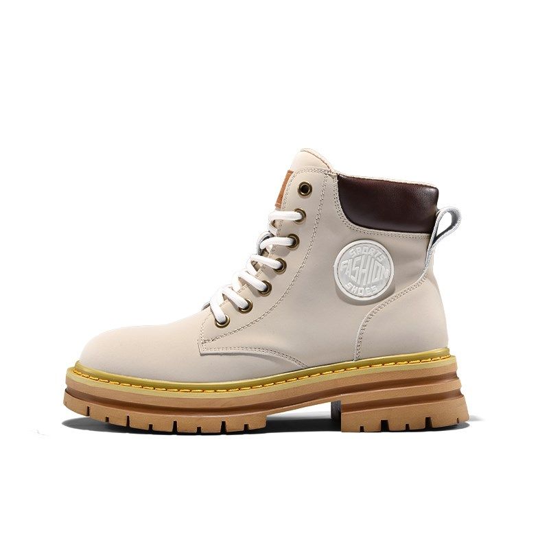 大黄靴女款春秋厚底英伦风2024新款女鞋川西旅游黄色踢不烂马丁靴,淘宝优惠券,粉丝福利购,淘宝优惠卷