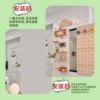 Entrance solid wood hole board dressing mirror body entrance door rear meter box blocking clothes hanger
