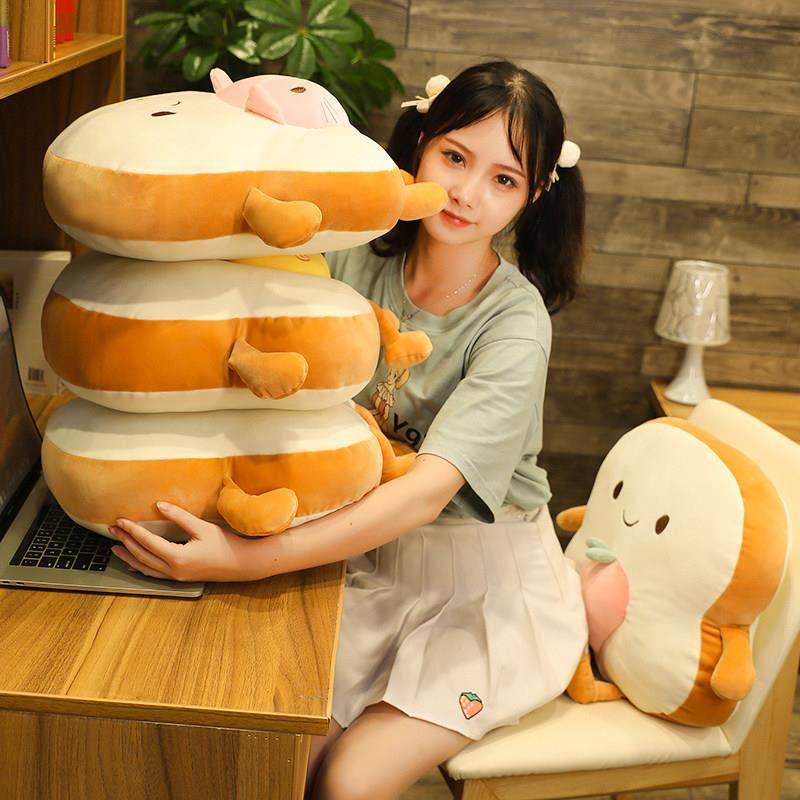 吐司面包抱枕被子两用办公室护腰靠垫午睡枕头三合一暖手抱枕女,淘宝优惠券,粉丝福利购,淘宝优惠卷