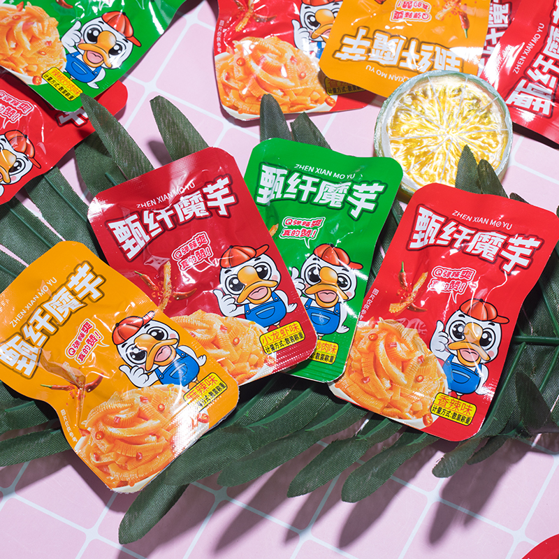 魔芋爽素毛肚香辣魔芋丝魔芋干解馋小零食休闲小吃麻辣魔芋爽