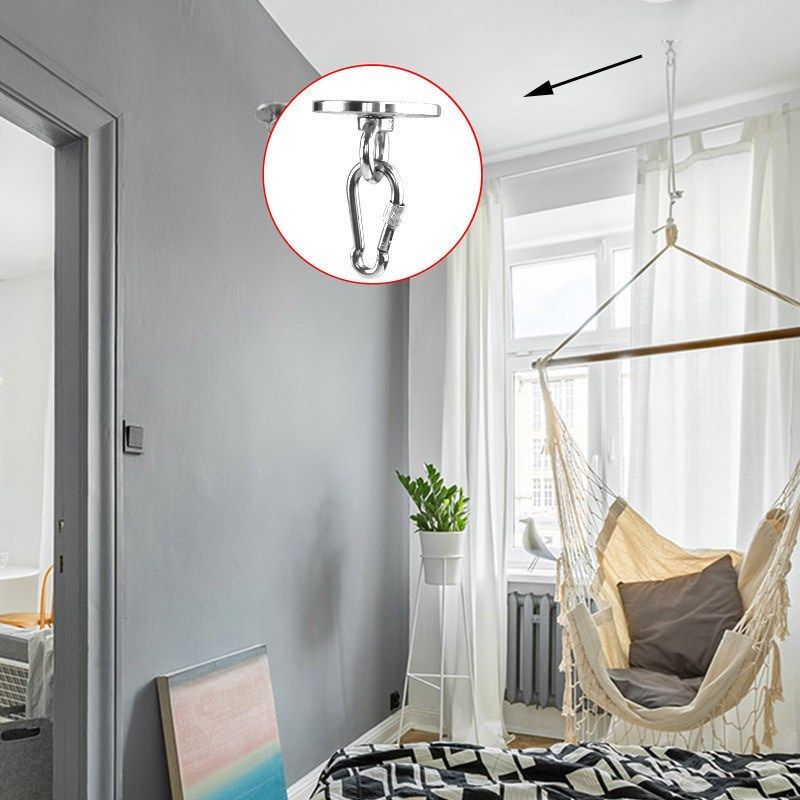 304不锈钢空中吊床瑜伽沙袋包秋千挂盘吊环固定扣固定盘挂钩吊钩,淘宝优惠券,粉丝福利购,淘宝优惠卷