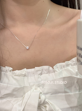 素泊集「小方糖」项链纯银925