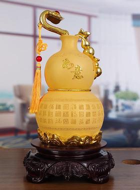 葫芦摆件新招财福JS1016如意百客厅玄关酒意柜创装饰品乔迁居开业