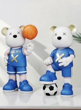 意篮球暴力熊FKD6437R小摆礼件装饰客厅书房桌面玄关品儿童创房酒