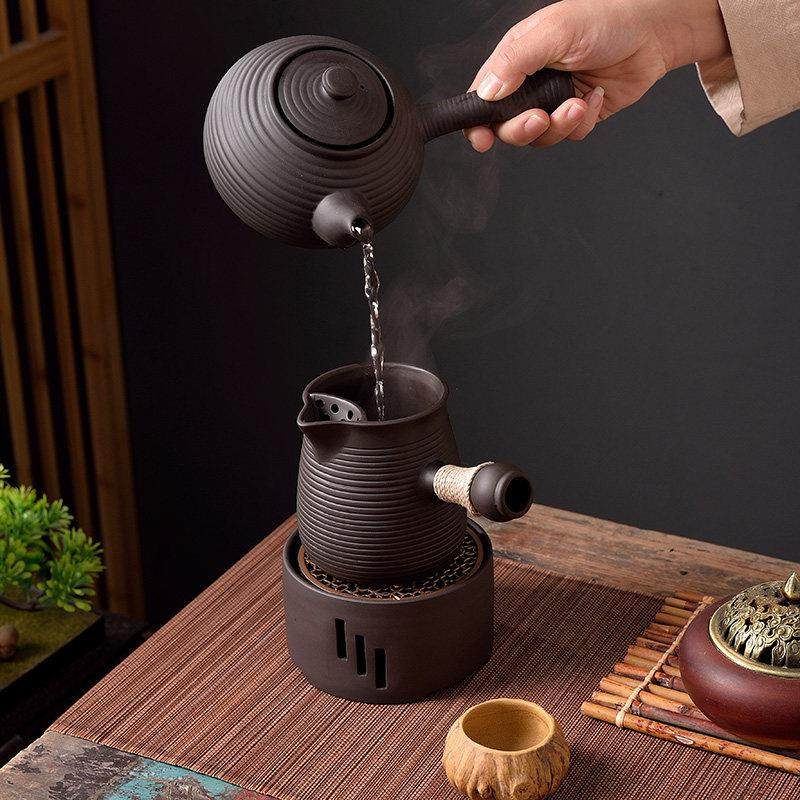 创意紫砂朱泥烤茶壶煮茶器具家用蜡烛温茶炉煮茶壶中式温茶温奶壶,淘宝优惠券,粉丝福利购,淘宝优惠卷