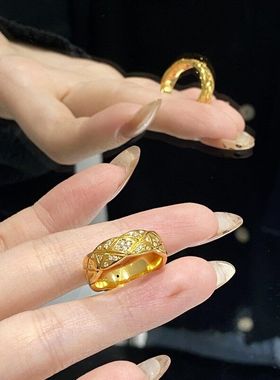 XBK钻萎戒戒指中古微镶点小众