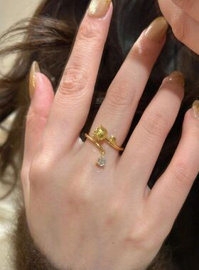 XBK拉丝新中式水滴百搭独特食指