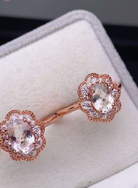 XBK独特，mmS9256天然摩根石戒指