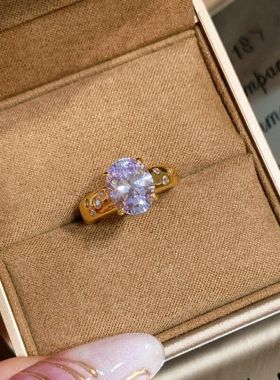 XBK高级感粉钻简约食指甜美气质