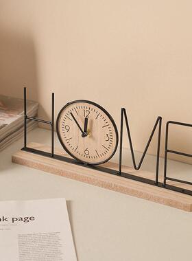 手工创意电视柜装饰摆件家居客厅卧室玄关酒柜办公室桌面时钟摆设