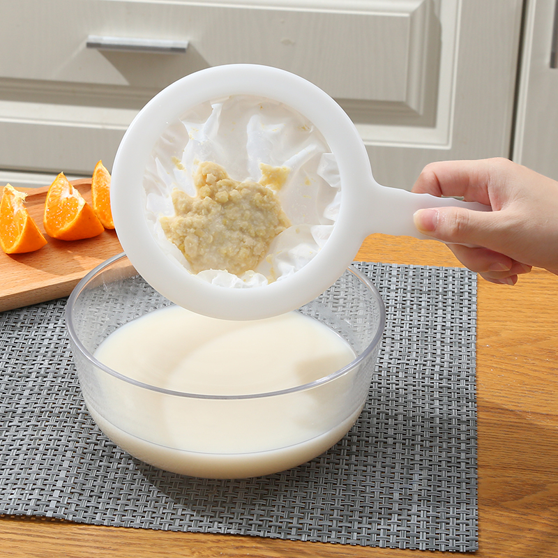 【送压榨棒】豆浆过滤网超细婴儿辅食专用漏勺果汁过滤器滤网漏网 - 图2