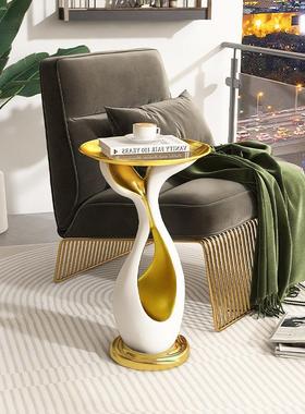 创意艺术大型落地摆件托 托盘轻奢客厅电视柜沙发边搬家乔迁新居