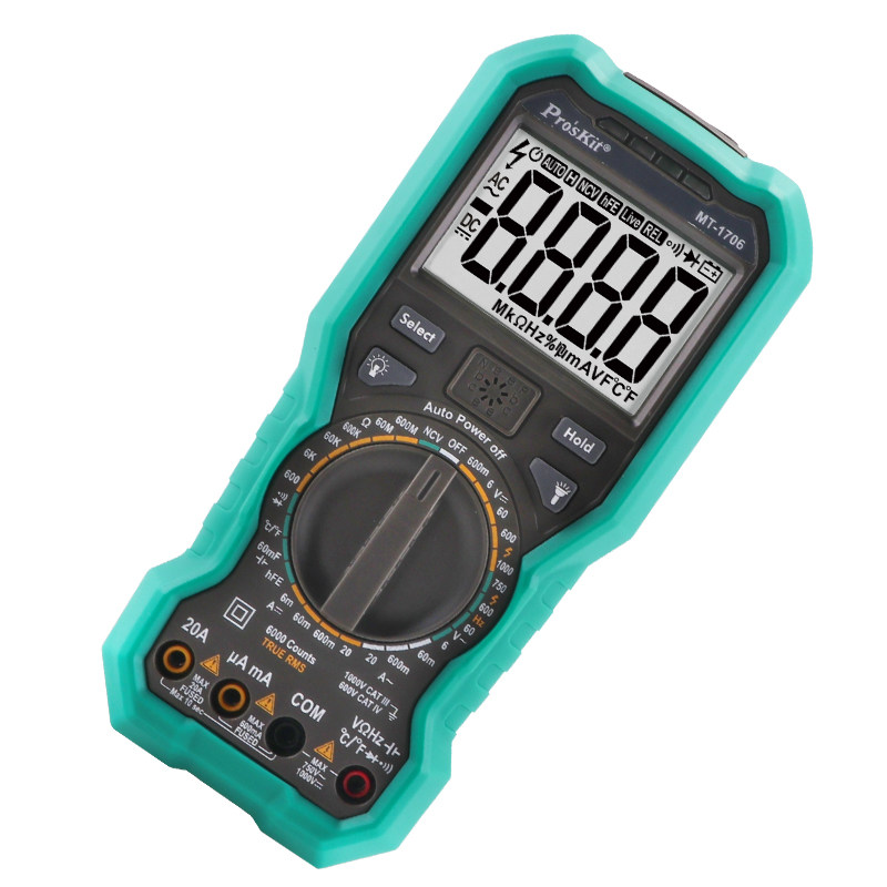 台湾宝工原装防烧数显万能表电工数字万用表高精度多用表MT-1706 - 图1