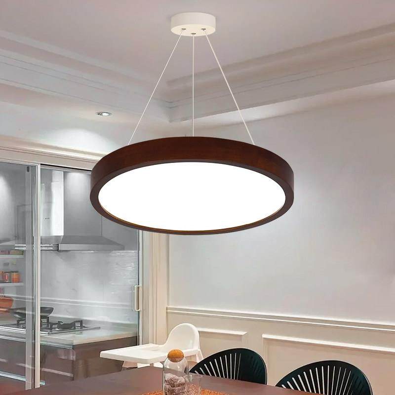 新中式胡桃木色餐厅吊灯现代简约主卧室过道阳台实木led中古灯具,淘宝优惠券,粉丝福利购,淘宝优惠卷