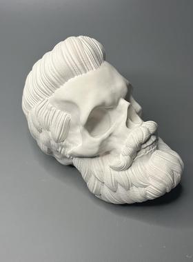 万圣节创意艺术骷髅潮流摆件石膏像扩香石桌面整蛊礼品酒吧装饰品