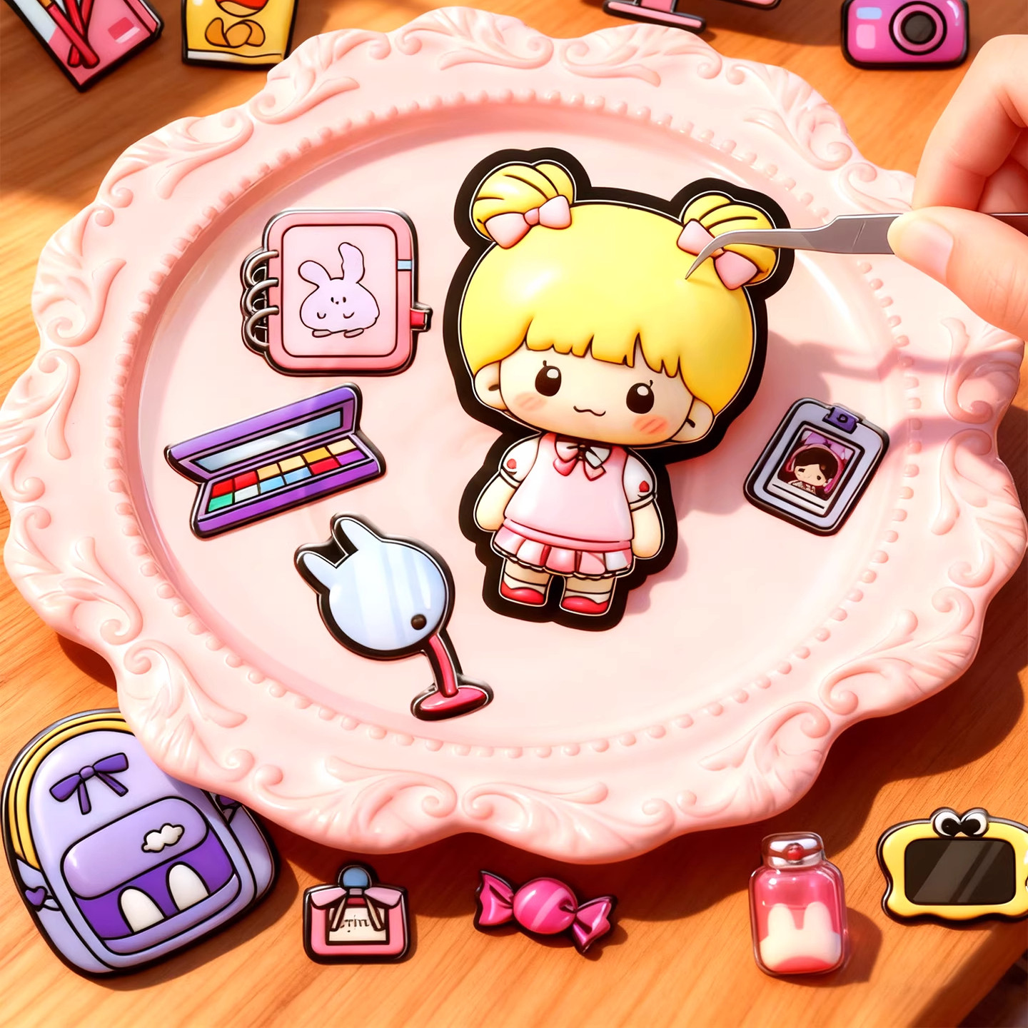 新款学霸学渣免裁剪果冻贴纸安静书女孩子手工diy益智玩具贴画,淘宝优惠券,粉丝福利购,淘宝优惠卷