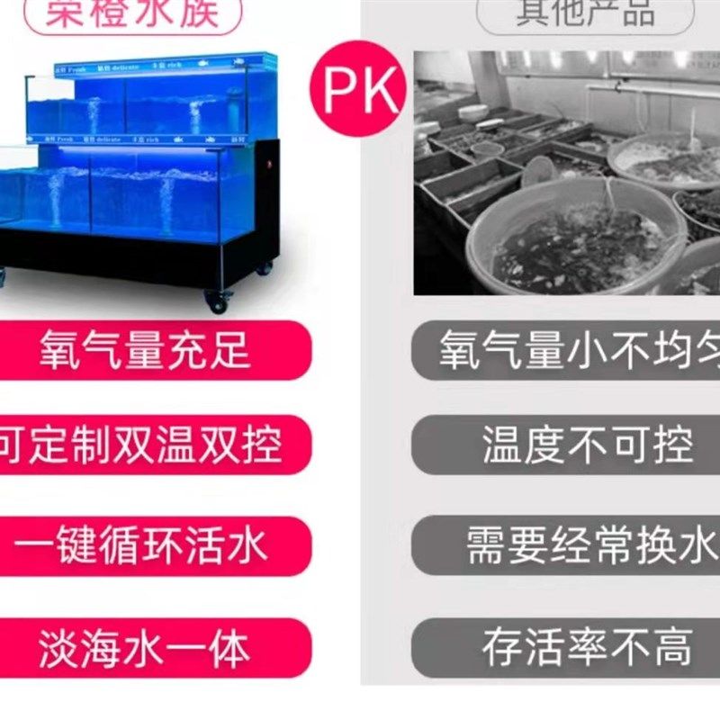 定制海鲜鱼缸大容量超市饭店水产制冷海鲜池卖鱼养殖商用海鲜缸,淘宝优惠券,粉丝福利购,淘宝优惠卷
