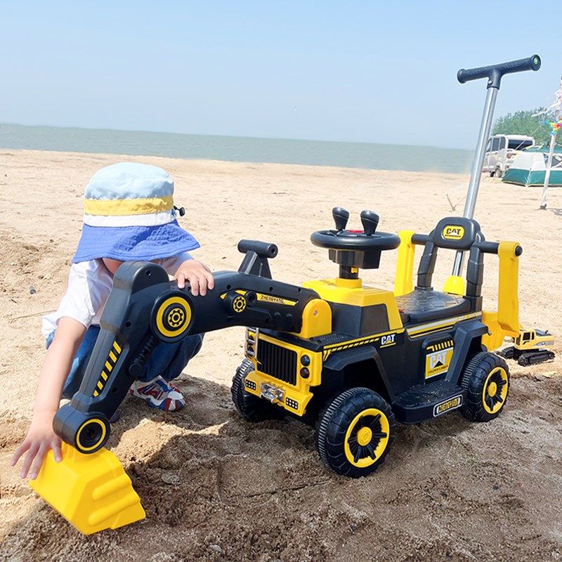 儿童挖掘机可坐人玩具车电动挖掘机大号遥控工程车挖土机,淘宝优惠券,粉丝福利购,淘宝优惠卷