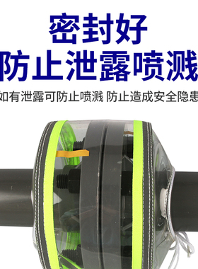 反光条全透明PVC法兰管道保护套防护罩耐酸碱防腐蚀防喷溅飞溅射