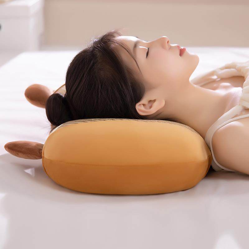 凉席小枕头单人枕慢回弹记忆棉夏天枕芯枕套学生儿童宿舍睡觉抱枕 - 图3