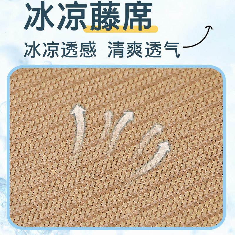 凉席小枕头单人枕慢回弹记忆棉夏天枕芯枕套学生儿童宿舍睡觉抱枕 - 图1