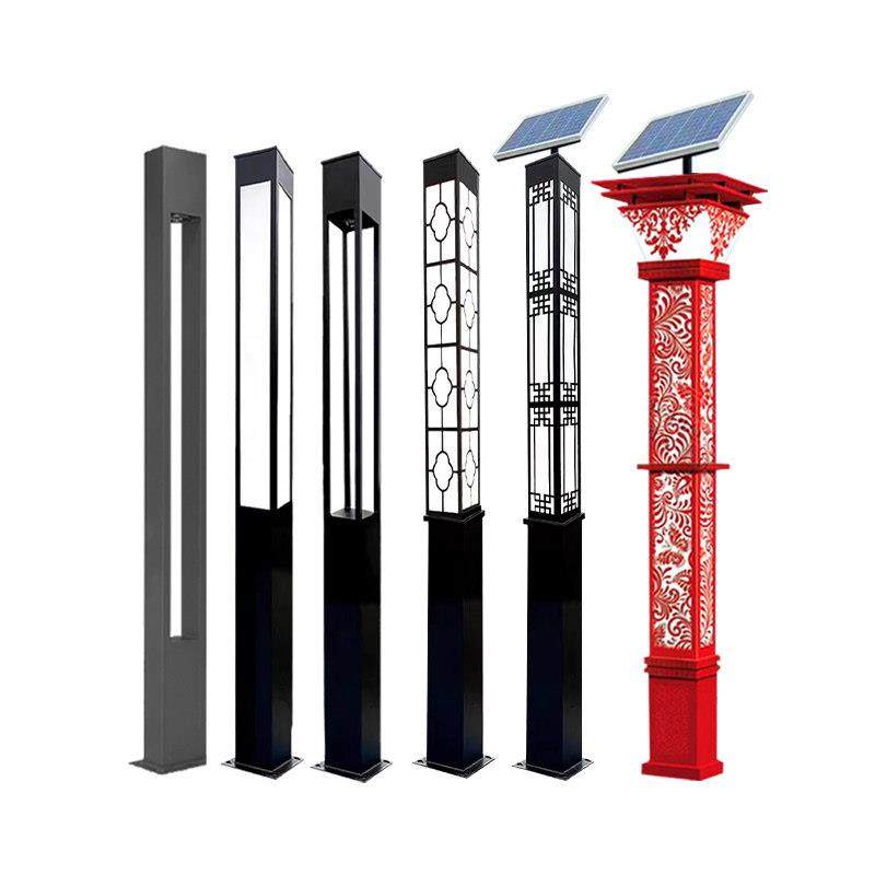 太阳能户外灯3米方形LED景观灯防水道路灯广场灯公园庭院灯灯罩,淘宝优惠券,粉丝福利购,淘宝优惠卷