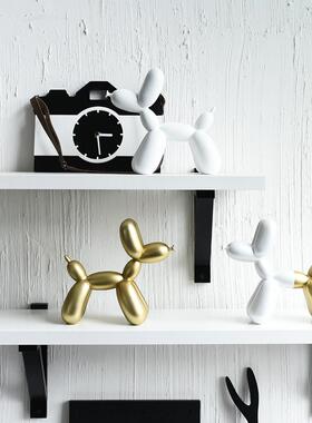 ins斯堪的纳维亚风格现代创意客厅电视柜树脂气球狗酒柜家居装饰