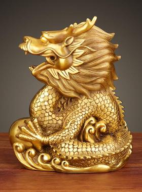 黄铜十二生肖摆件鼠牛虎兔龙蛇马羊鸡狗猪客厅装饰品乔迁新居礼品