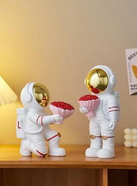 创意太空人太空人订婚装饰品客厅入口装饰品结婚礼物新婚夫妇的结