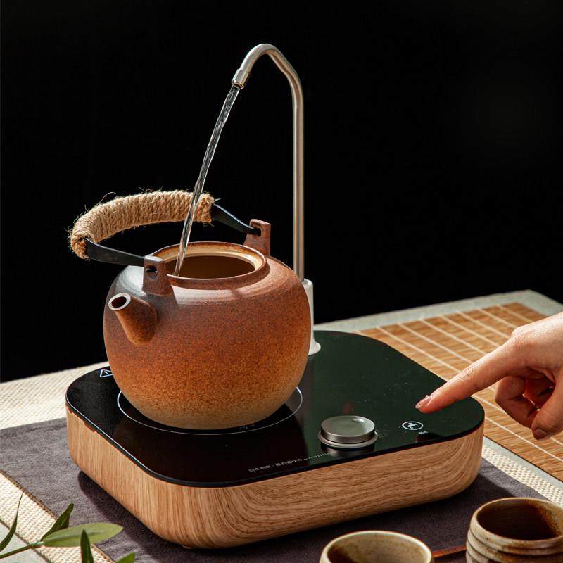 抽水电陶炉烧水壶煮茶炉陶瓷耐热提梁壶白茶煮茶壶复古柴烧壶电热,淘宝优惠券,粉丝福利购,淘宝优惠卷