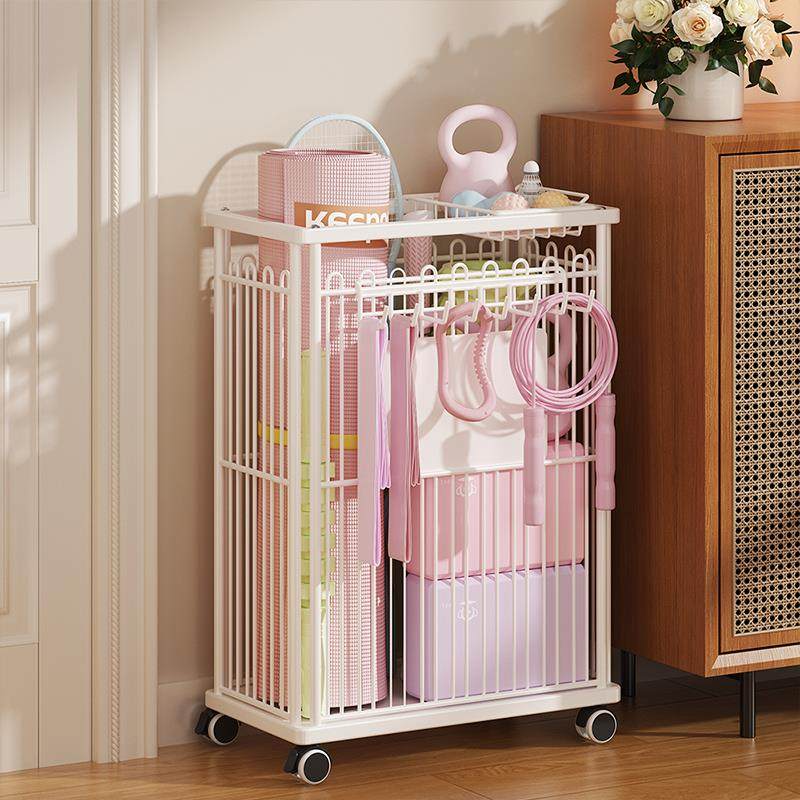 瑜珈垫收纳筐运动器材健身用品家用篮夹缝提壶哑铃工具球类置物架,淘宝优惠券,粉丝福利购,淘宝优惠卷