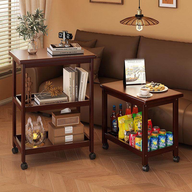 中古风小推车客厅边桌茶几收纳置物架高级感可移动家用沙发边几柜,淘宝优惠券,粉丝福利购,淘宝优惠卷