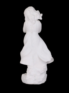 捧鸽子姑娘石膏像52CM 美术教具用品 素描绘画人雕塑 家居饰品摆