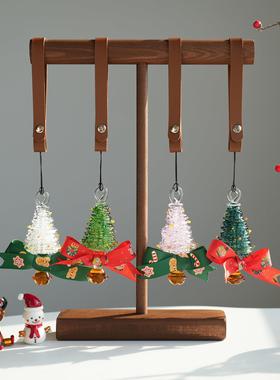 淄博琉璃手作圣诞树车挂治愈系汽车后视镜车载挂件圣诞节装饰礼物
