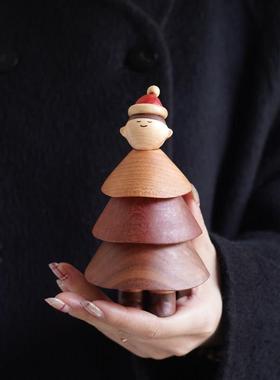 山舍｜小树摆件 实木可爱治愈 桌面摆件车载 圣诞送朋友闺蜜礼物