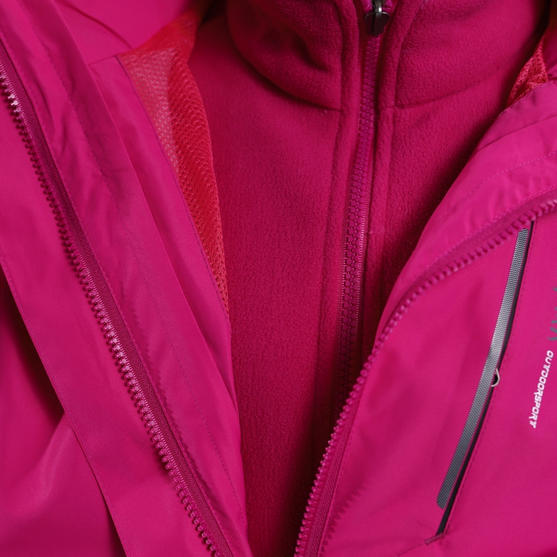 大尺码棉衣女胖人180-210斤宽松两件套加绒妈妈冲锋衣冬装外套中 - 图2