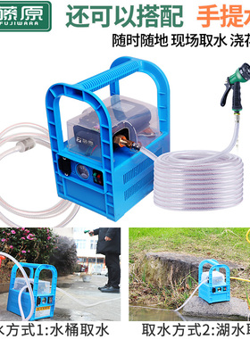 藤原高压洗车水枪水泵冲刷家用汽洗水管软管冲车工具浇花喷头套装