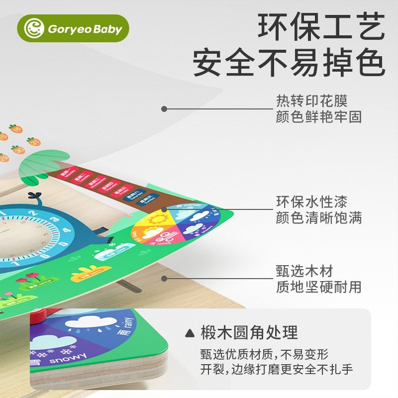 蒙氏数学日历时钟拼图板儿童学习时间L钟表认知小学教具玩具,淘宝优惠券,粉丝福利购,淘宝优惠卷