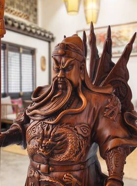 工厂直供九龙关羽武财神爷关二爷客厅招财家居装饰品关公供奉摆件