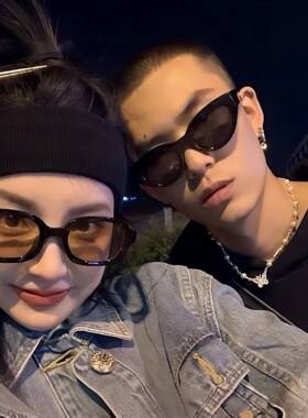 潮牌复古眼镜男欧美辣妹ins墨镜女街拍照网红同款嘻哈防晒太阳镜