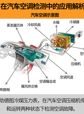 多一DY517电子冷媒表组空调充氟加液制冷维修汽车加氟真空压力表