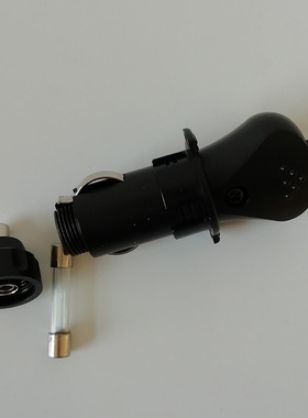 汽车摩托车点烟器插头带led指示灯12v通用取电头带5A保险丝管新品