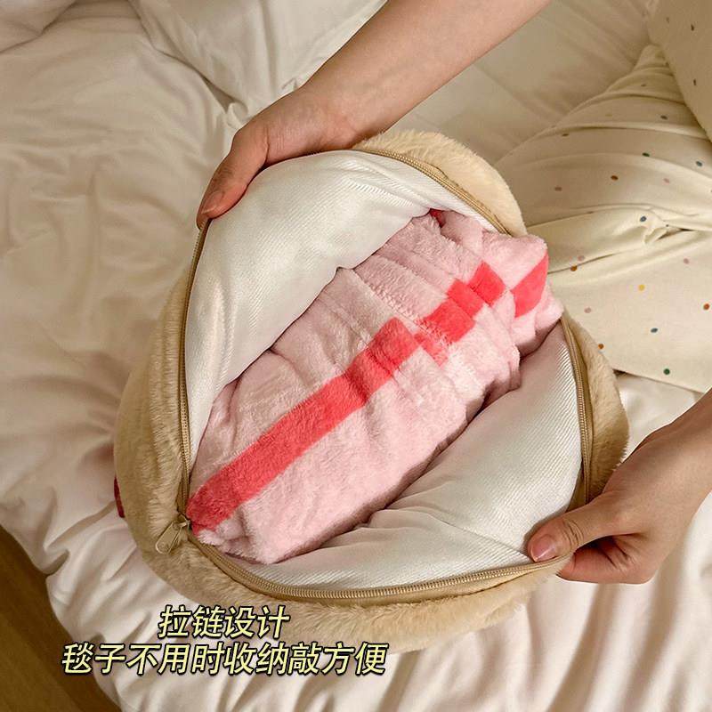 可爱卡通抱枕被子两用毯子二合一客厅卧室宿舍毛绒午睡毯护腰靠枕,淘宝优惠券,粉丝福利购,淘宝优惠卷